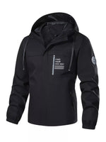 Men's Plus Size Waterproof Hooded Outdoor Jacket