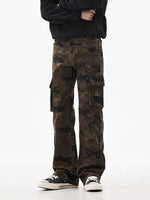 Men's Camo Print Relaxed Fit Cargo Jeans