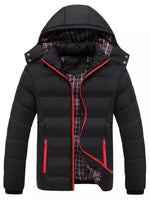 Men's Plus Size Warm Padded Hooded Puffer Jacket