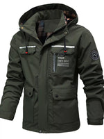 Men's Plus Size Hooded Outdoor Windproof Coat