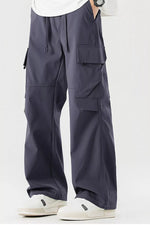 Men's Plus Size Loose Fit Multi-Pocket Cargo Pants